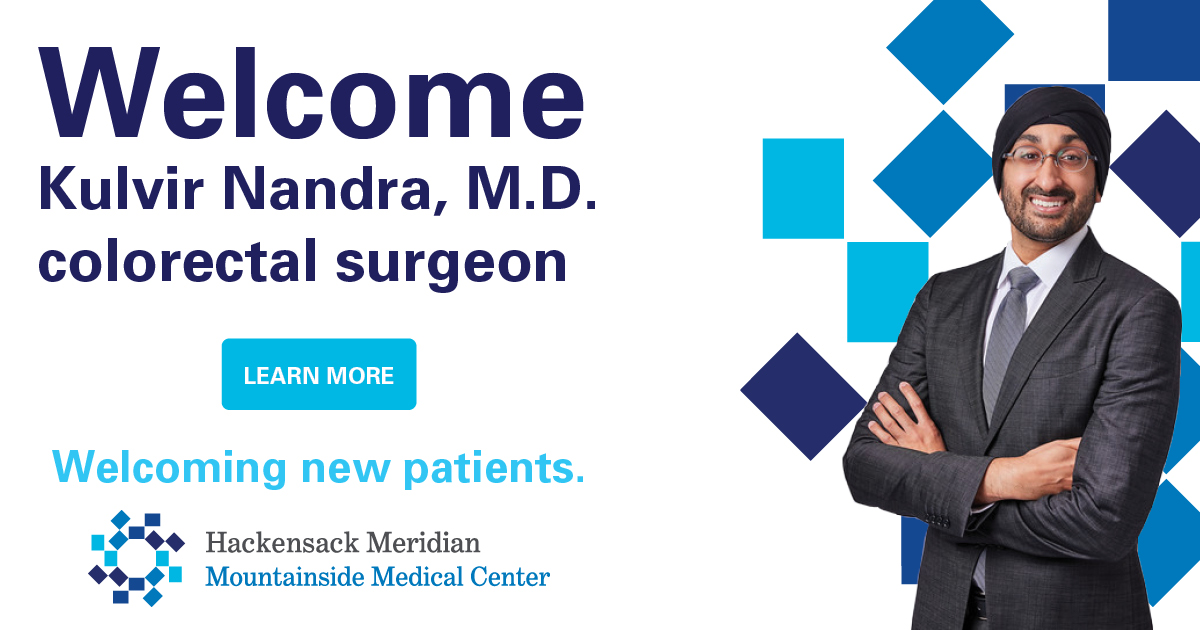 Mountainside Medical Center Welcomes Kulvir Nandra, M.D., Colorectal Surgeon