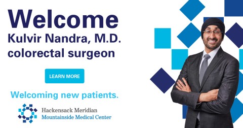 Mountainside Medical Center Welcomes Kulvir Nandra, M.D., Colorectal Surgeon